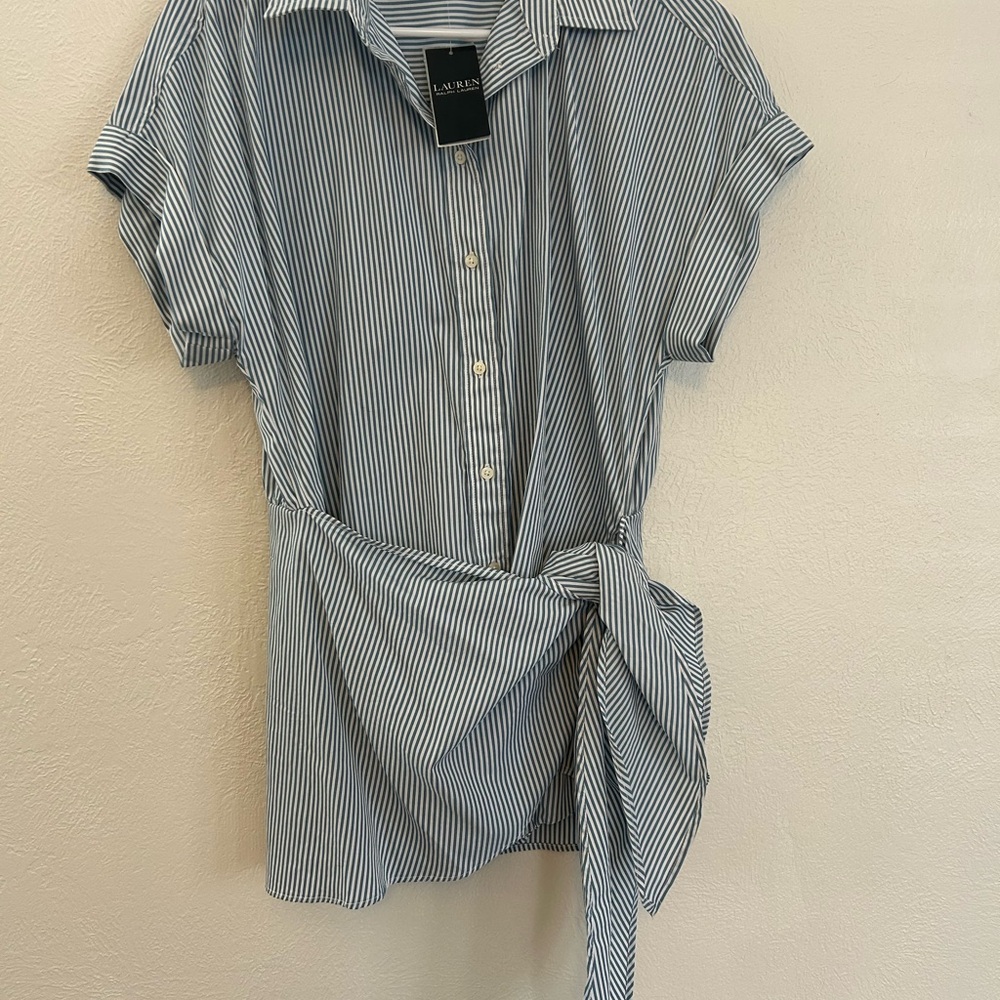 Lauren Ralph Lauren Blue Striped Dress